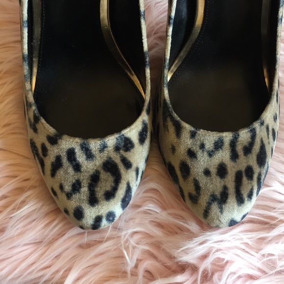 NWB BCBG pony hair leopard print heels 10B - Picture 5 of 6